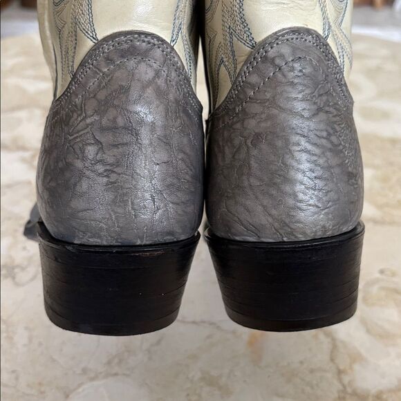 Dan Post Made in USA Leather Cowboy Boots Vintage 1980s - Picture 8 of 14